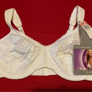 Playtex White Floral Lace Bra
